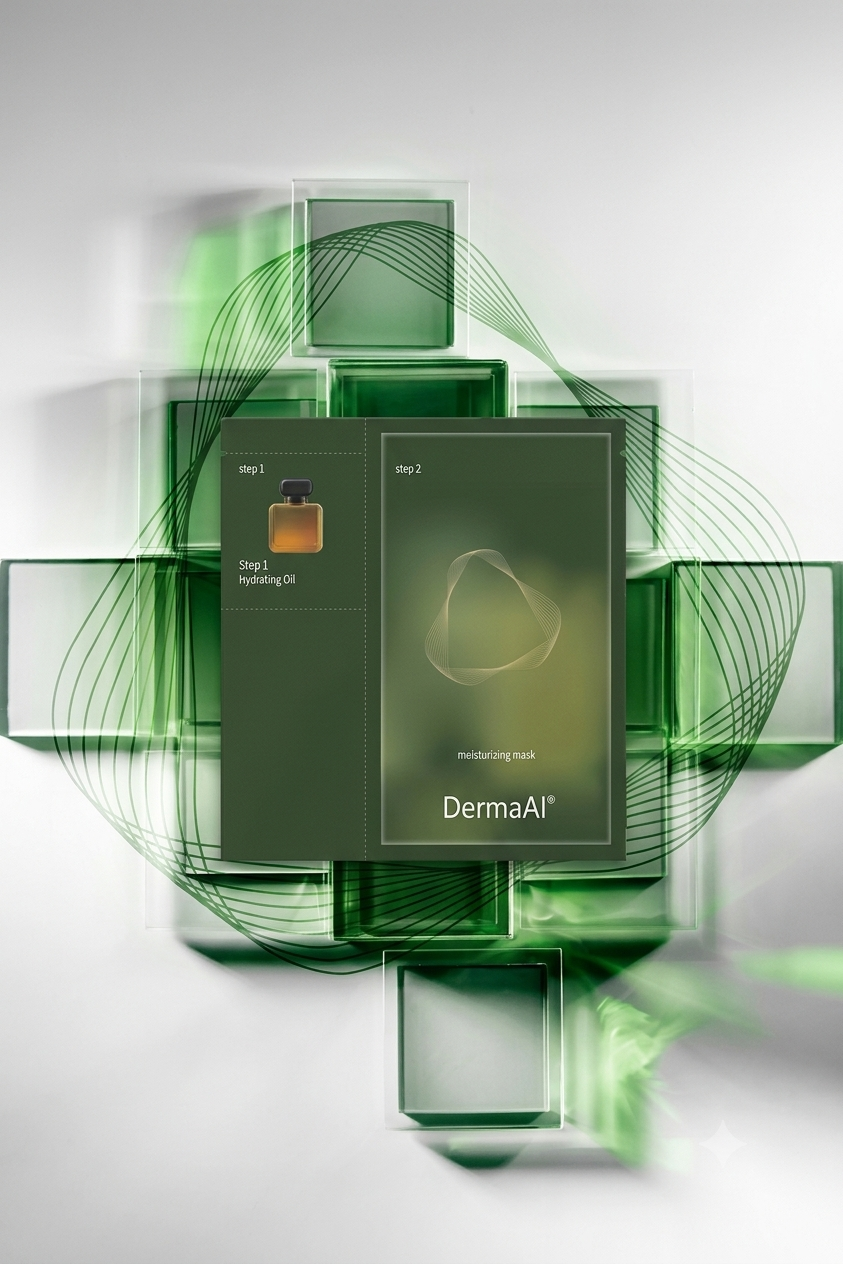 DermaAI Kit — Step 1 Hydrating Oil and Step 2 Moisturizing Mask